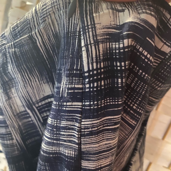 Cleo Petite Black/Grey/White A-Line Tie Waste Skirt Size 14 EUC - Picture 4 of 6